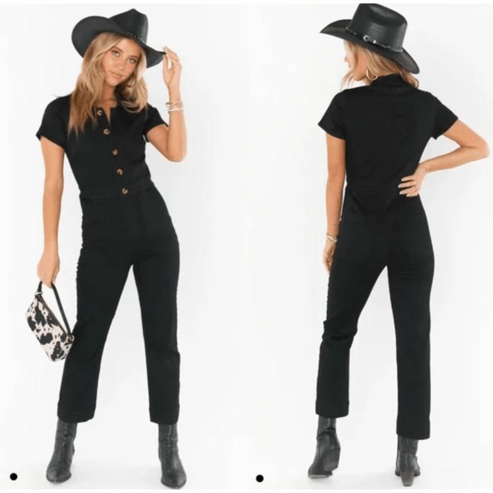 Show Me Your Mumu Emery Jumpsuit Black Size XS